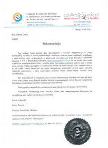 Referencje UKS Młode Lwy - EDUFRAJDA