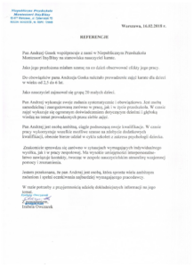 Referencje UKS Młode Lwy - MONTESSORI